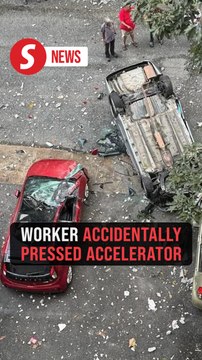 Car wash worker seriously hurt after vehicle plunges from third-floor parking deck