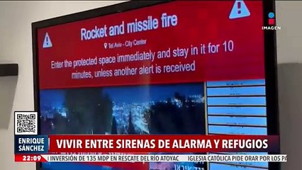 Israel vive entre sirenas de alarma y cuartos de seguridad