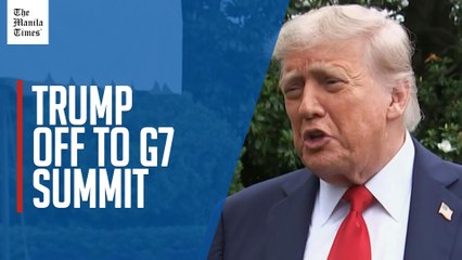 Trump weighs in on Iran-Israel fight as he departs for G7 summit
