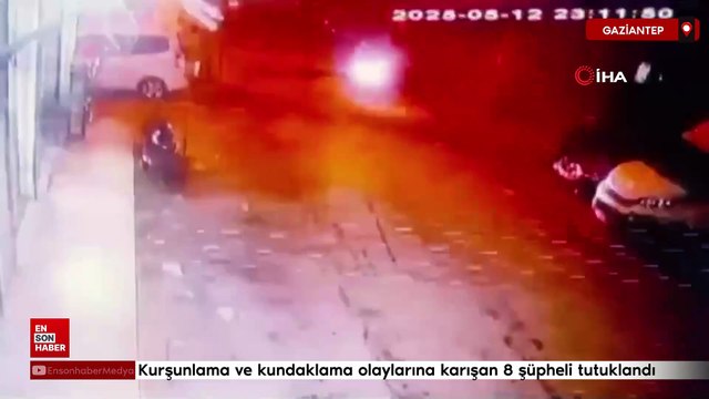Gaziantep’te kurşunlama ve kundaklama olaylarına karışan 8 şüpheli tutuklandı