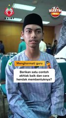 Berikan satu contoh akhlak baik dan cara hendak membentuknya?