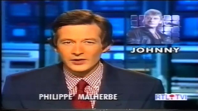 Johnny Hallyday – Extraits live à Forest National – RTL-TVI Journal du 18 octobre 1992