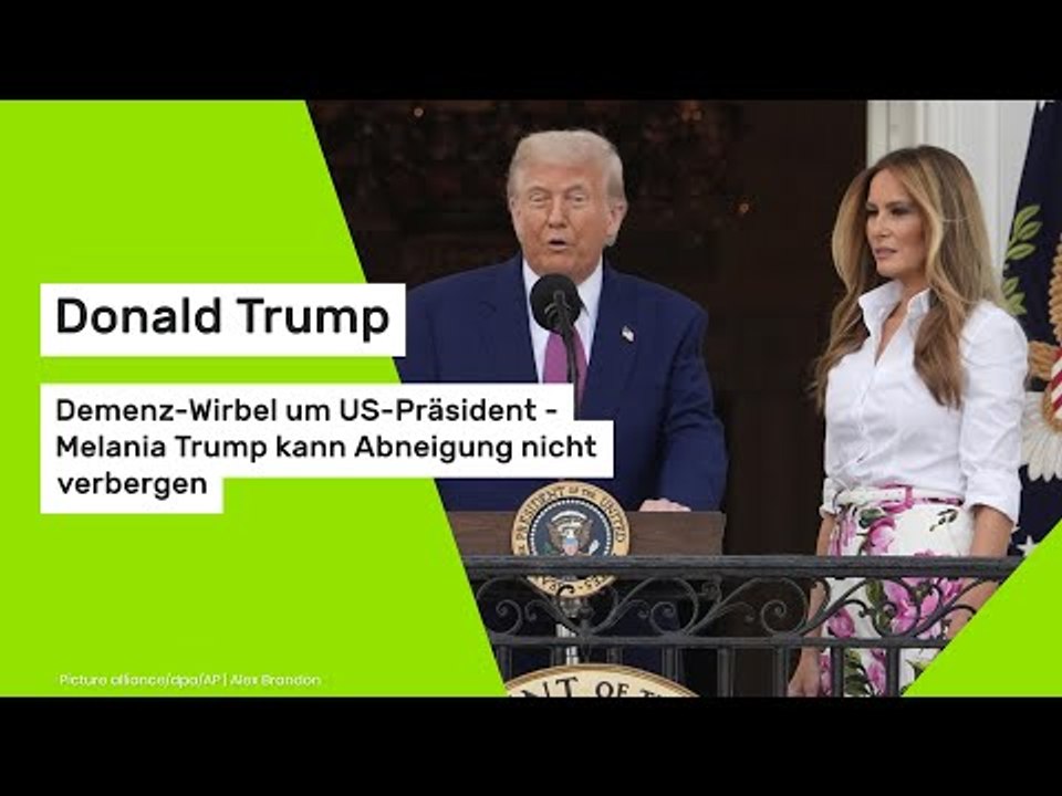 Donald Trump: Demenz-Wirbel um US-Präsident - Melania Trump kann Abneigung nicht verbergen