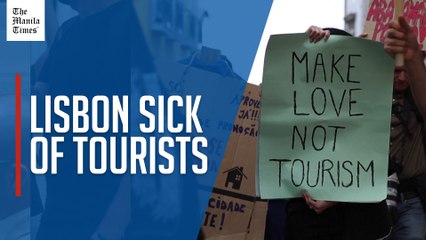 Protesters march against overtourism in Lisbon