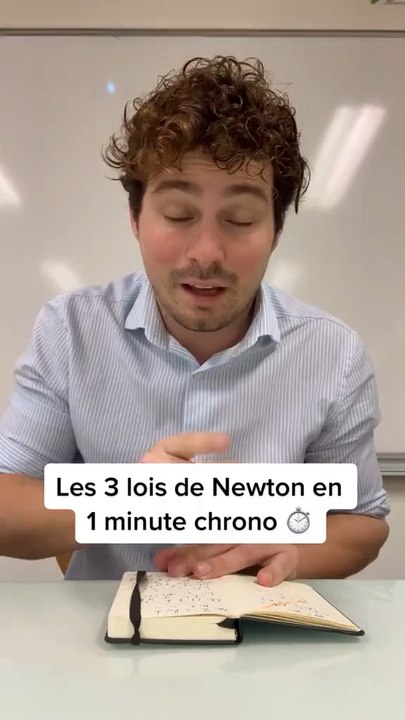 Les 3 lois de Newton en une minute