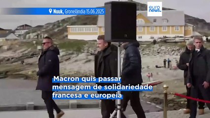 Macron reafirma apoio à Gronelândia durante visita antes da Cimeira do G7