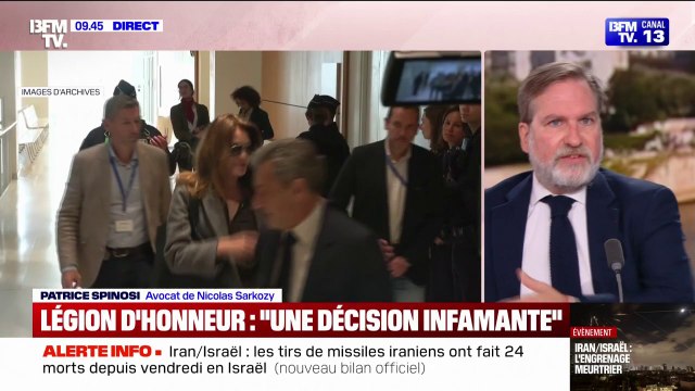 Nicolas Sarkozy exclu de la légion d'honneur : On doit honorer nos anciens Présidents de la République , juge son avocat Patrice Spinosi