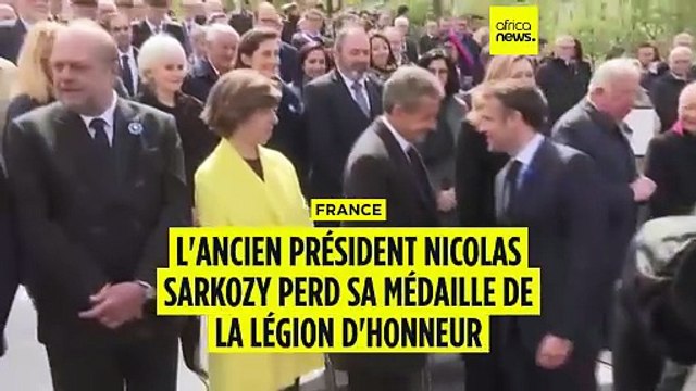 L'ex-président français Nicolas Sarkozy déchu de la Légion d'honneur