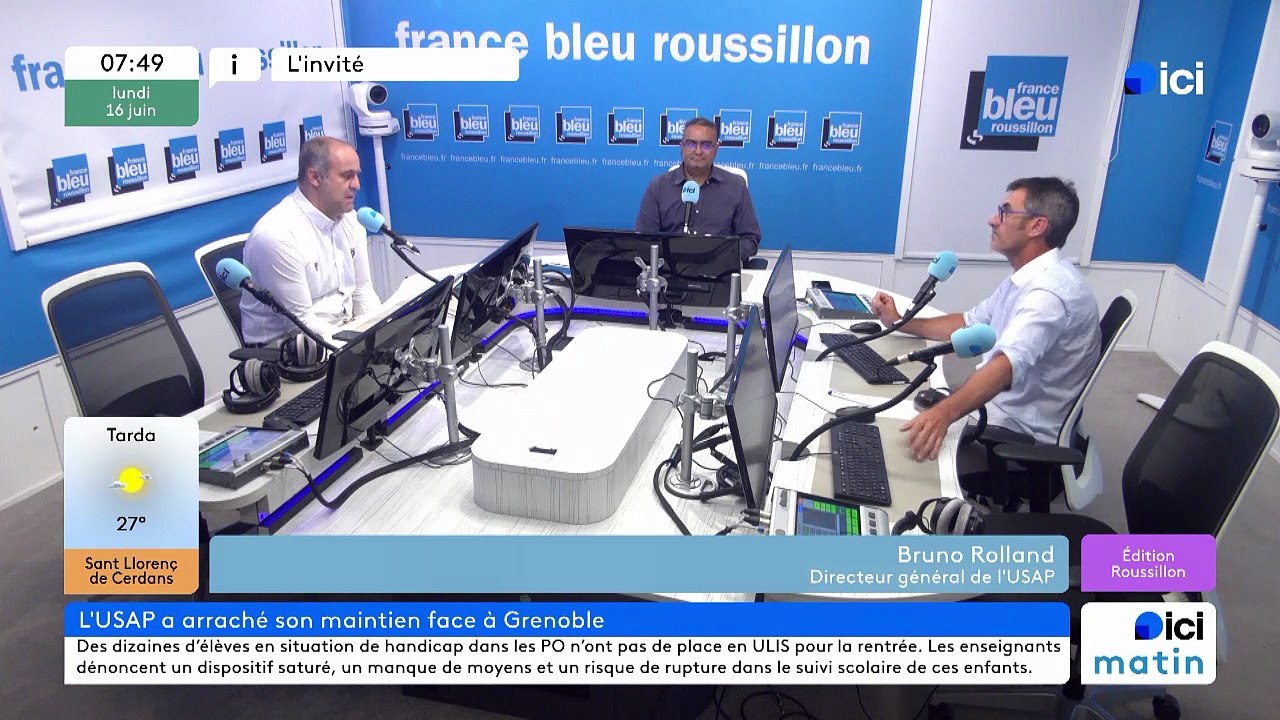 Avec Bruno Rolland, directeur général de l'USAP