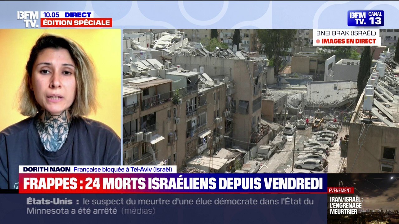 Conflit Israël/Iran: "Nous n'avons aucune aide de l'ambassade de France", déplore une Française bloquée à Tel-Aviv