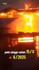 6 Armada Damkar Dikerahkan Padamkan Api Bakar 4 Rumah di Rumbai