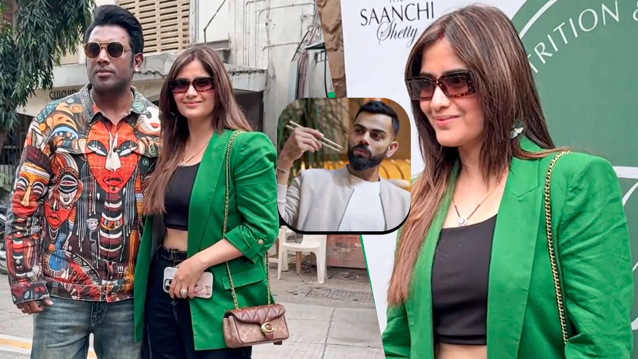 Power Couple Arti Singh & Deepak Chauhan Clicked At Virat Kohli's Restaurant For A Special Event