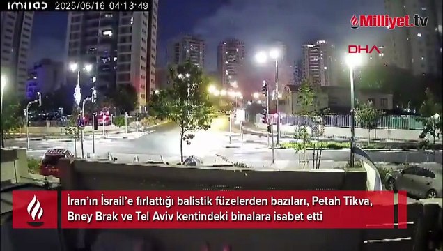 İran’ın İsrail’e fırlattığı balistik füzeler bazı kentlere isabet etti