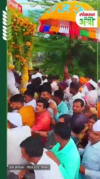 संत निवृत्तीनाथ महाराज पालखीचे दातलीत पहिले रिंगण