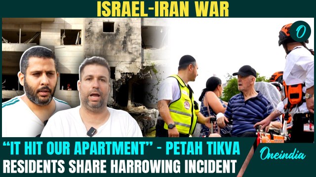 Israeli Residents Cry to End War: Iran Missiles Hit Homes | Petah Tikva, Tel Aviv, Haifa Under Fire