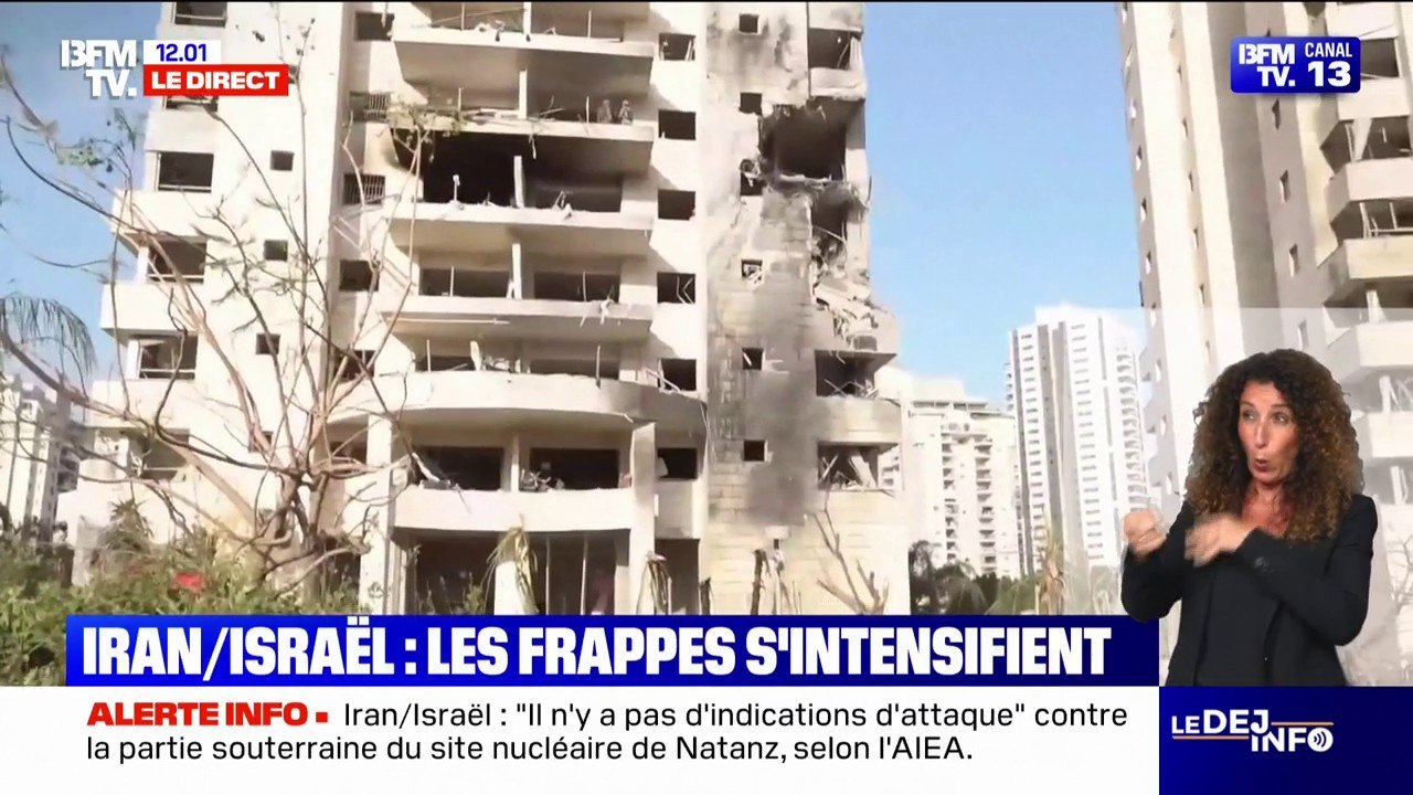 Conflit entre l'Iran et Israël: les dernières images des bombardements iraniens à Tel-Aviv, Bnei Brak ou encore à Haïfa