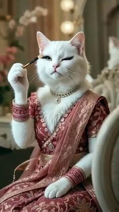 Cute cat make up😻