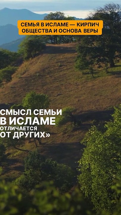 Семья в исламе — кирпич общества и основа веры.