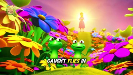 Five Little Frogs | Kids Cartoon Song