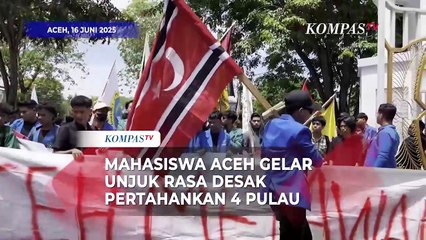 Mahasiswa Aceh Unjuk Rasa Desak Pertahankan 4 Pulau Sengketa, Bawa Spanduk Bertuliskan Referendum