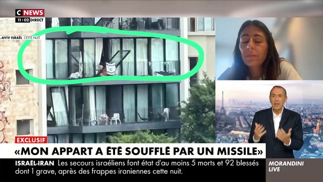 Le témoignage de Laura, habitante de Tel-Aviv, dans « Morandini Live » : « Mon appartement a été soufflé par un missile » - VIDEO
