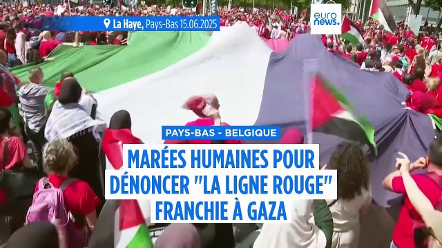 Guerre à Gaza : des marées humaines à La Haye et à Bruxelles pour dénoncer l'inaction des dirigeants internationaux
