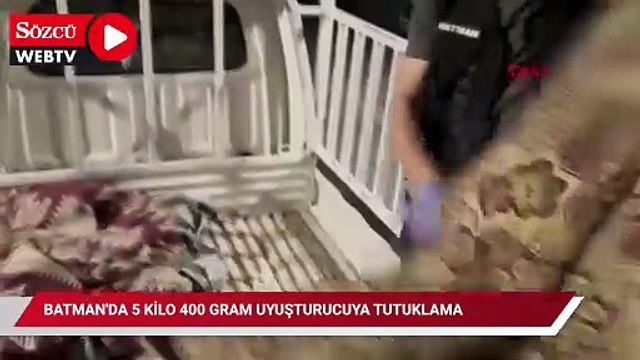 Batman'da 5 kilo 400 gram uyuşturucuya tutuklama