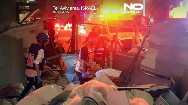 NO COMMENT: Los israelíes almacenan suministros mientras Irán lanza nuevos ataques contra Israel