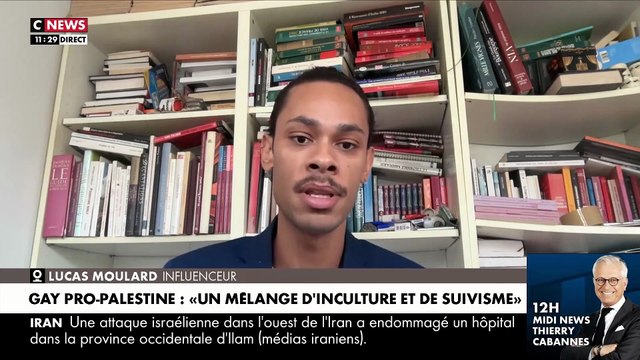 Gay pro-palestine - L’influenceur Lucas Moulard dénonce dans Morandini Live ceux qui défilent avec le drapeau palestinien lors des gay pride : C’est un mélange d’inculture et de suivisme - VIDEO