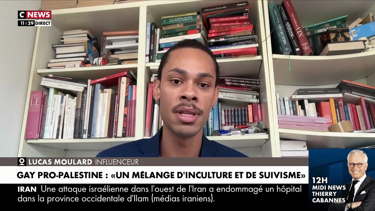 Gay pro-palestine - L’influenceur Lucas Moulard dénonce dans "Morandini Live" ceux qui défilent avec le drapeau palestinien lors des gay pride : "C’est un mélange d’inculture et de suivisme" - VIDEO