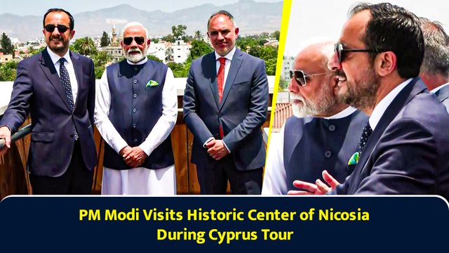 PM Modi Visits Historic Center of Nicosia During Cyprus Tour