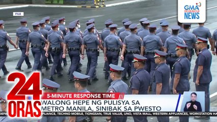 Walong hepe ng pulisya sa Metro Manila, sinibak sa pwesto | 24 Oras