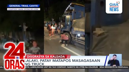 Lalaki, patay matapos masagasaan ng truck | 24 Oras
