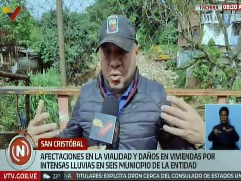 Táchira | Protección Civil atiende afectaciones por intensas lluvias en 6 municipios de la entidad