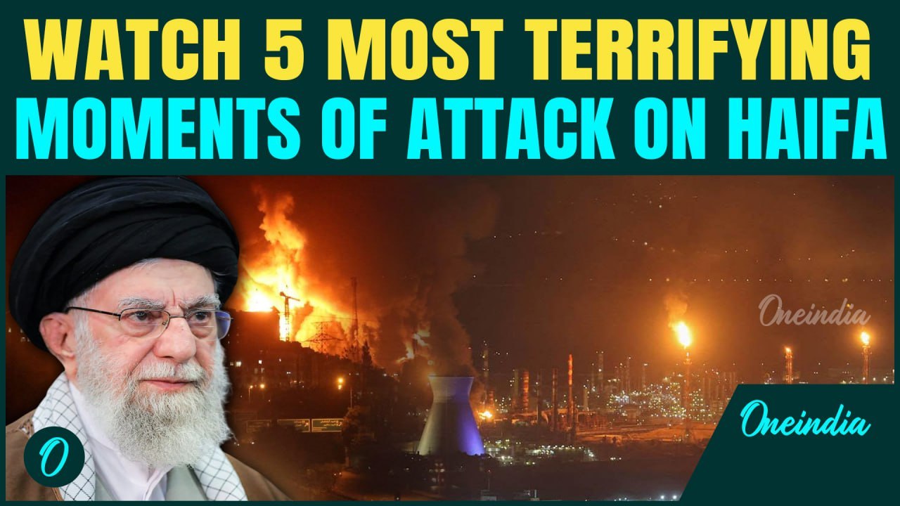 WATCH: 5 Most JAW-DROPPING Videos Of Iranian Attack On Haifa | Sirens Wail, Missiles Rain Down