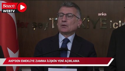 AKP'den emekliye zamma ilişkin yeni açıklama