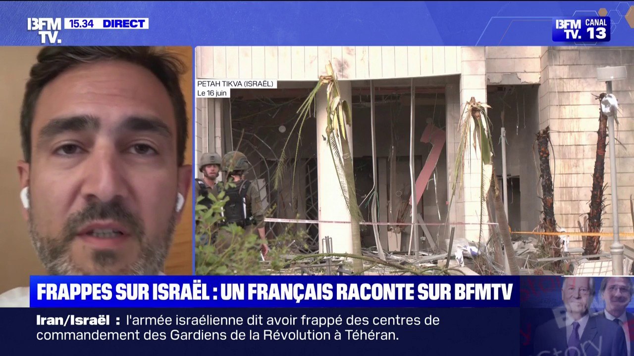 Frappes iraniennes sur Israël: "Depuis 4 jours et 4 nuits, nous sommes coincés ici sous les missiles", raconte un Français en voyage à Jérusalem