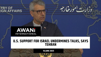 U.S. support for Israel undermines talks, says Tehran