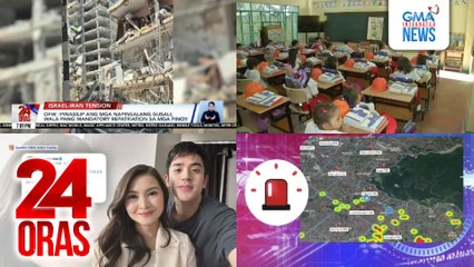 24 Oras: (Part 2) 6 na Pilipino, sugatan sa gantihan ng atake ng Israel at Iran; PBBM, pinapadagdagan ang mga guro at admin staff; kilig bday greeting ni Barbie Forteza kay David Licauco, atbp.