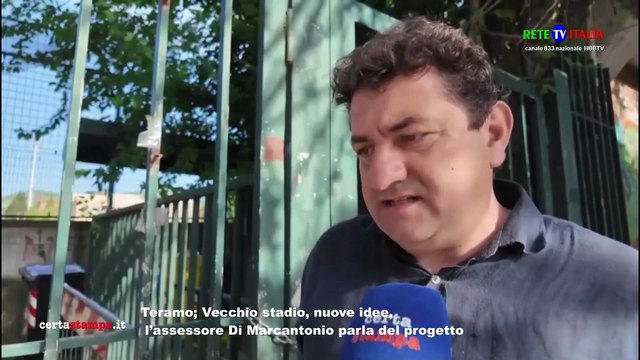 Teramo vecchio stadio, nuove idee, l’assessore Di Marcantonio parla del progetto