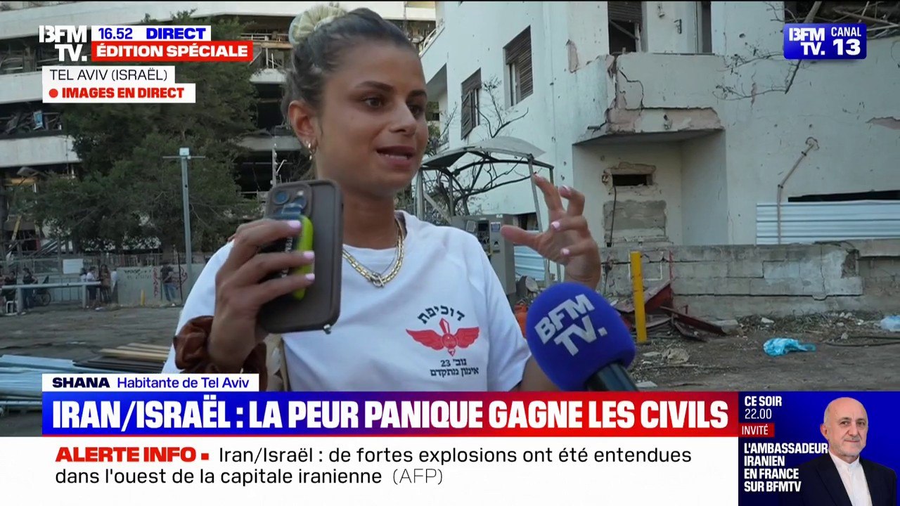 Frappes iraniennes sur Israël: "On n’a pas compris ce qu’il se passait", témoigne une habitante de Tel-Aviv