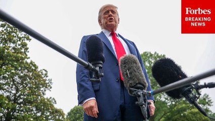 President Trump Speaks To Reporters About Israel And Iran Conflict