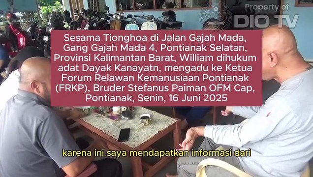 Sesama Tionghoa di Pontianak konflik bertetangga, William dihukum Adat Dayak, masuk premanisme hukum adat, mesti ditangkap Polisi karena kategori pemerasan dan pengancaman, kata Bruder Stefanus Paiman OFM Cap, Ketua Forum Relawan Kemanusiaan Pontianak