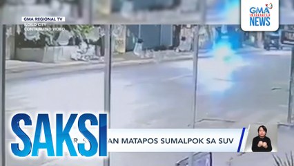 Rider, sugatan matapos sumalpok sa SUV | Saksi