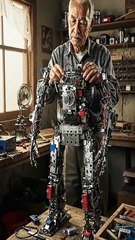 AI Robot Works Day & Night to Save His Own