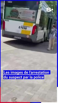 Attaque au couteau dans un bus à Anvers: les premières images de l'interpellation