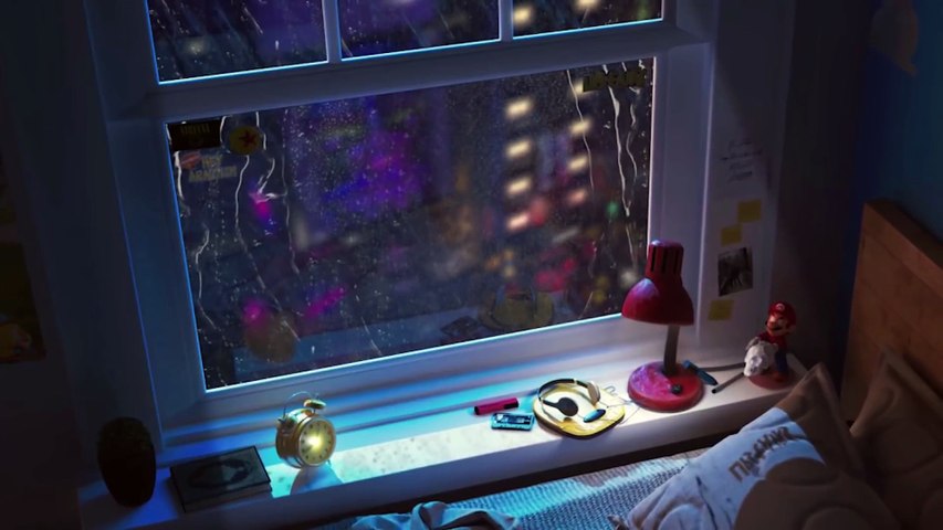 1 A.M. Deep Thunderstorm & Rain On Window 🌩 - StudySleep Soundscape [1 Hour]
