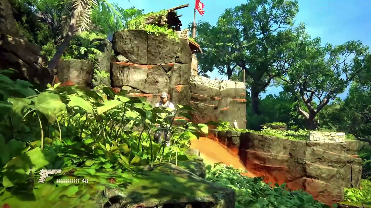 UnCharted4 Stealth Hard Mode - Get To The Car Fight PC #gaming#pcgaming#uncharted4#gameplay