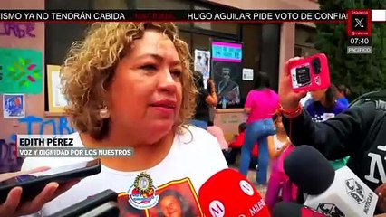 Madres buscadoras protestan en la Comisión de Derechos Humanos de SLP