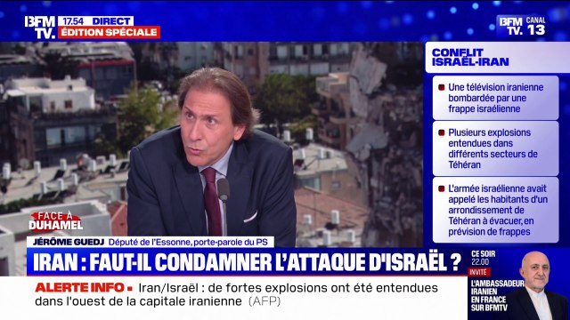 Iran: Qui se plaindrait de la déstabilisation du régime des mollahs? , feint de s'interroger Jérôme Guedj, député de l’Essonne et porte-parole du PS